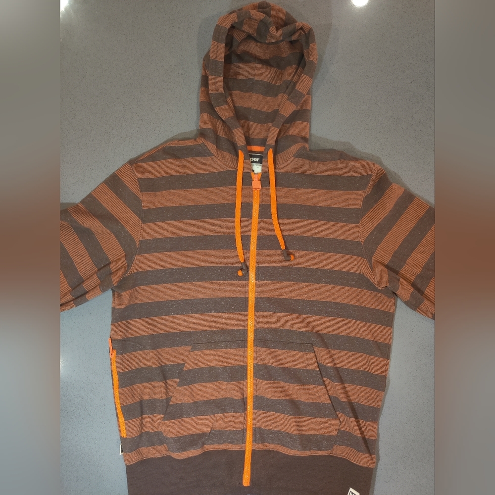 HB SUPER Headphones Hoody orange/black XL